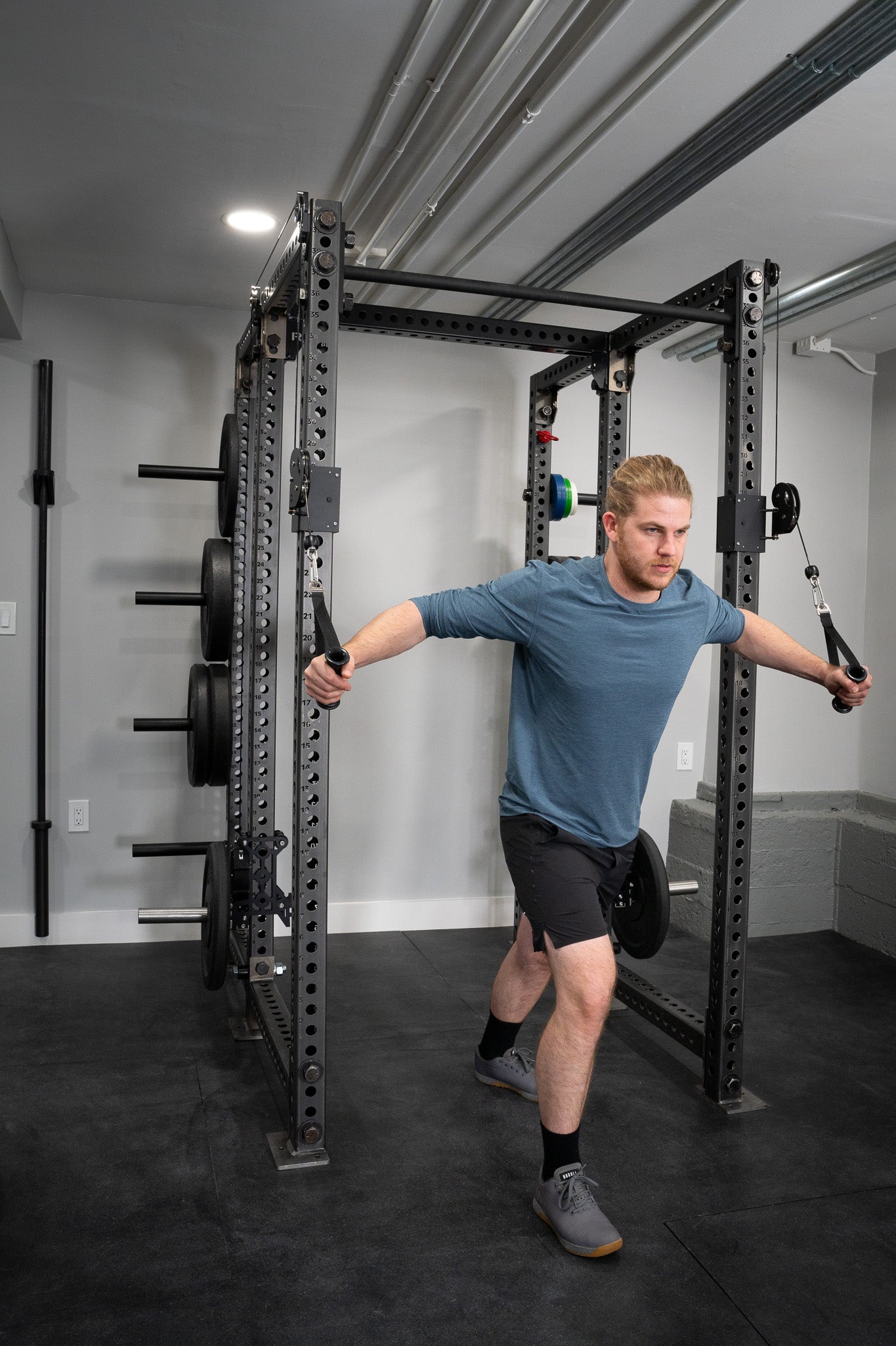 Bodymax cable outlet motion rack system