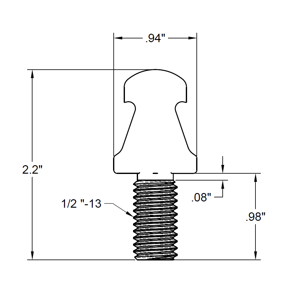 Dialed Motion - Threaded Adapter